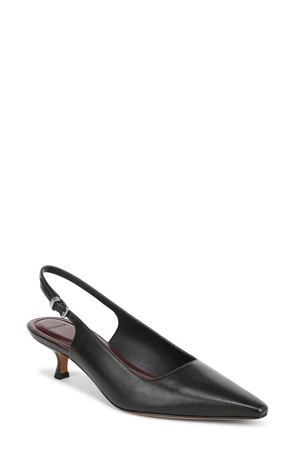 ヴィンス レディース シューズ ヒール Vince Sabra Slingbackitten Heel Pump Black ブラック