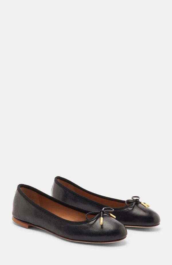 スカロッソ レディース シューズ パンプス SCAROSSO Carla Ballet Flats Black Calf ブラック