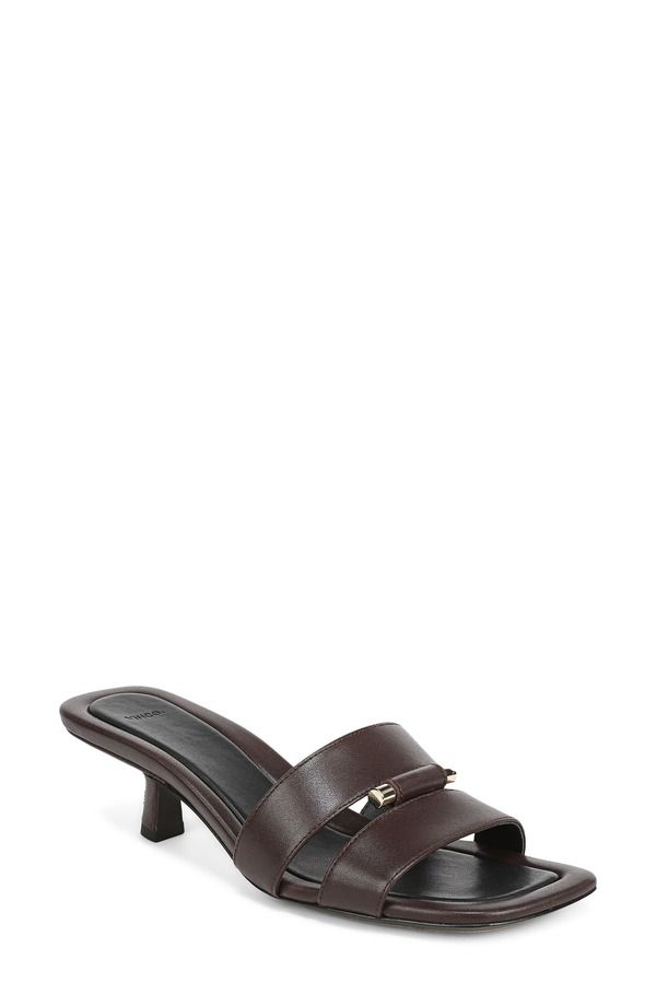 ヴィンス レディース シューズ ヒール サンダル Vince Piper Kitten Heel Sandal Ganache
