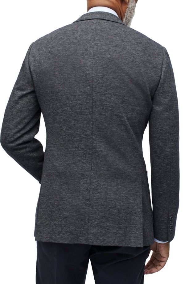 ボノボス メンズ アウター ジャケット・ブルゾン スリムフィット コットン ブレザー ニット Bonoboslim Fit Knit Cotton Blazer Charcoal チャコール