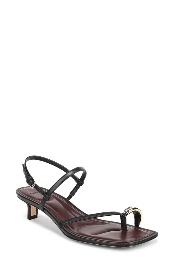 ヴィンス レディース シューズ ヒール サンダル Vince Polli Kitten Heel Sandal Black ブラック