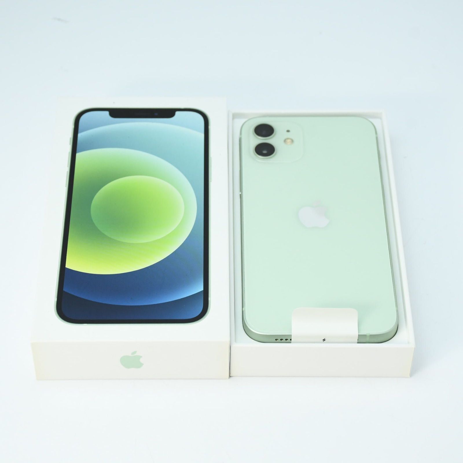 【専門店電池交換済100％＊液晶美品】SIMフリー iPhone 12 64GB グリーン
