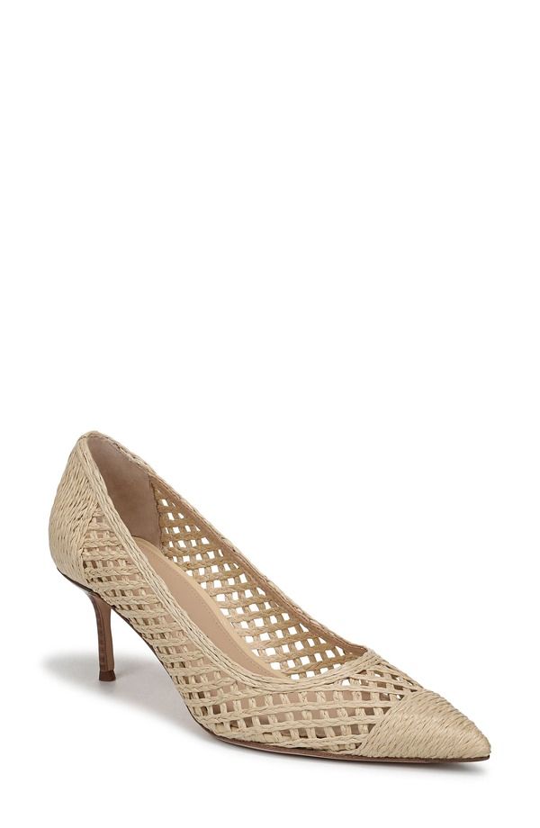 ヴェロニカ ベアード レディース シューズ ヒール Veronica Beard Rita Raffia Pointed Toe Pump Natural