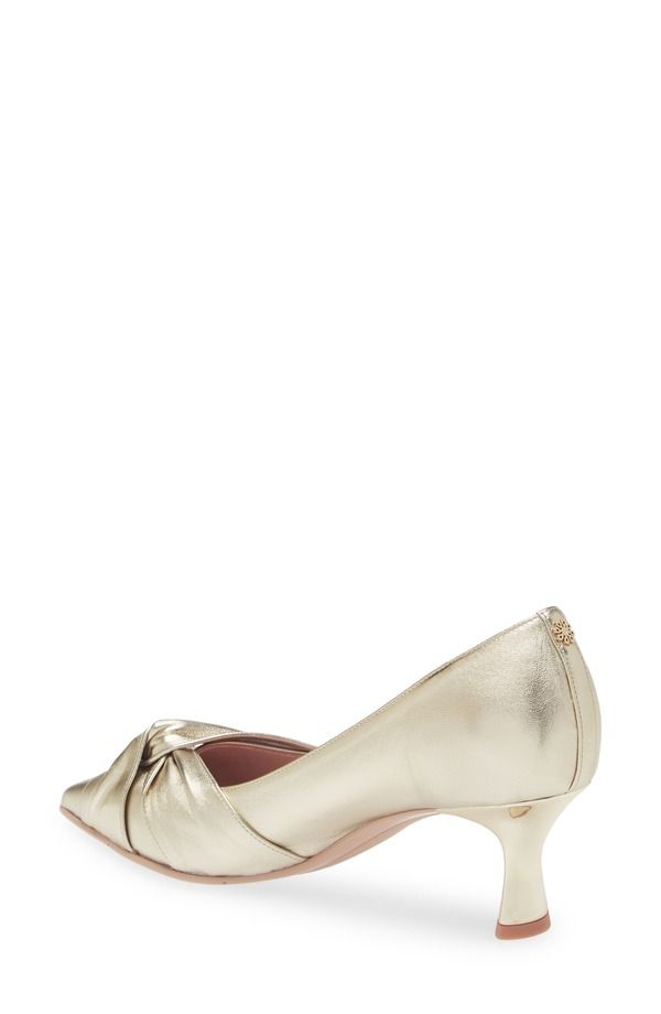 ナオト レディース シューズ ヒール Naot Harlow Pointed Toe Pump Gold Metallic Leather ゴールド