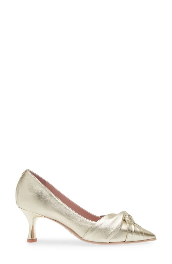 ナオト レディース シューズ ヒール Naot Harlow Pointed Toe Pump Gold Metallic Leather ゴールド