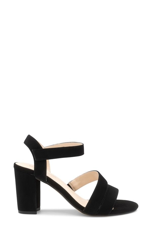 タッチアップ レディース シューズ ヒール サンダル アンクル Touch Ups Lucille Ankle Strap Sandal Black ブラック