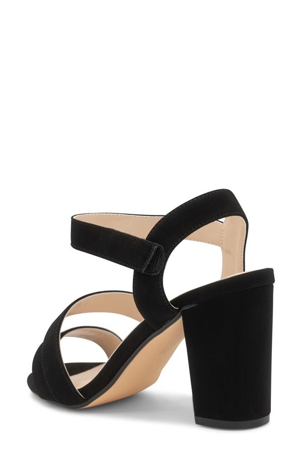タッチアップ レディース シューズ ヒール サンダル アンクル Touch Ups Lucille Ankle Strap Sandal Black ブラック