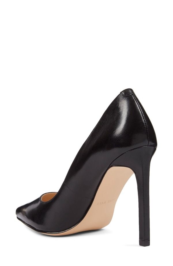 ナインウェスト レディース シューズ ヒール Nine Westatiana Pointed Toe Pump Black Leather ブラック