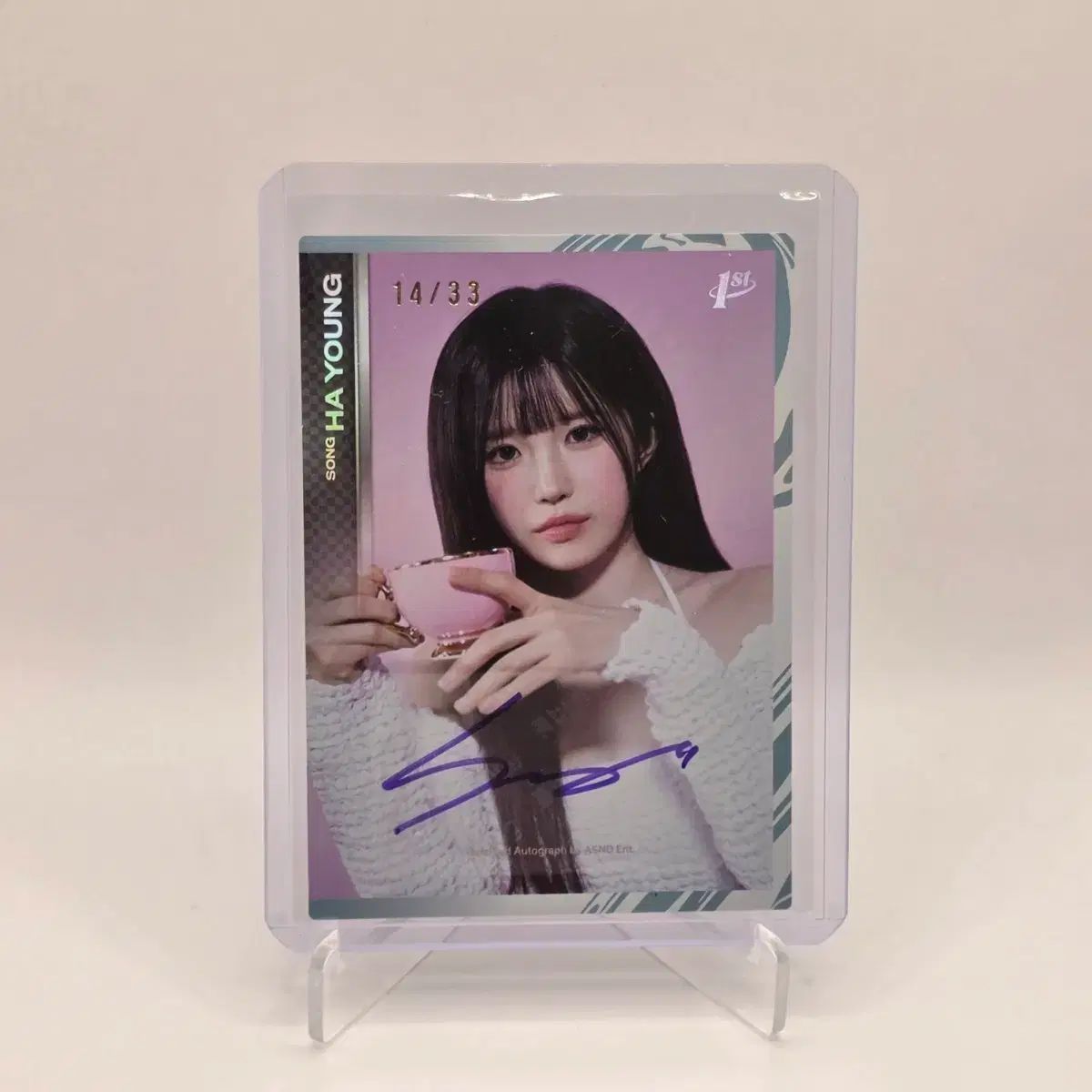 テレカ fromis_9(プロミスナイン・プミナ) ソン・ハヨン 33限定 オート サイン カード