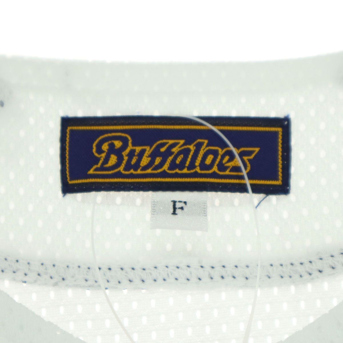 未使用 Buffaloes バファローズ オリックス 清原和博 刺繍 半袖 ユニフォーム F ホワイト 5 メンズ 古着