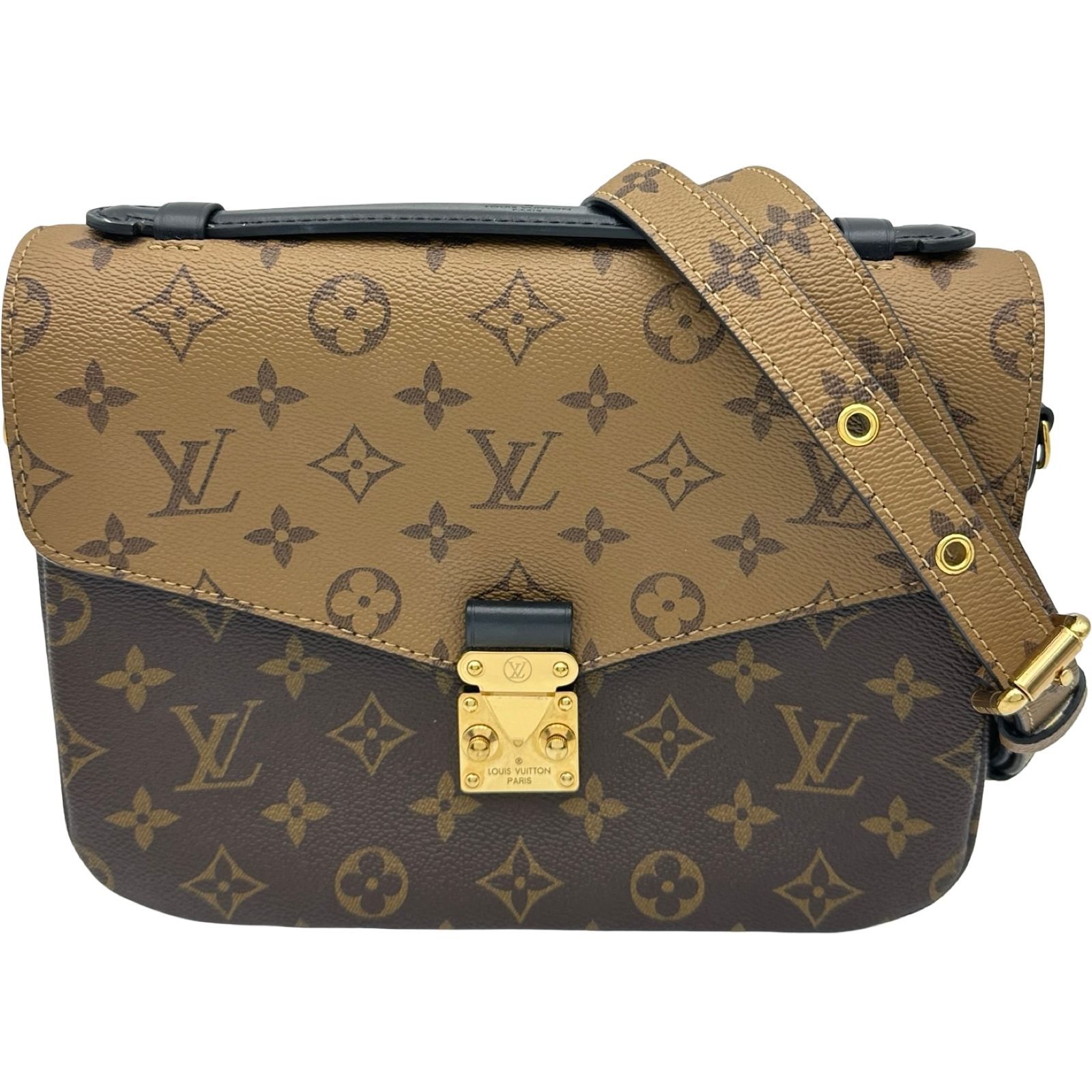 ルイ・ヴィトン LOUIS VUITTON ポシェット・メティスMM M44876 ブラウン モノグラム ・リバース レディース ショルダーバッグ