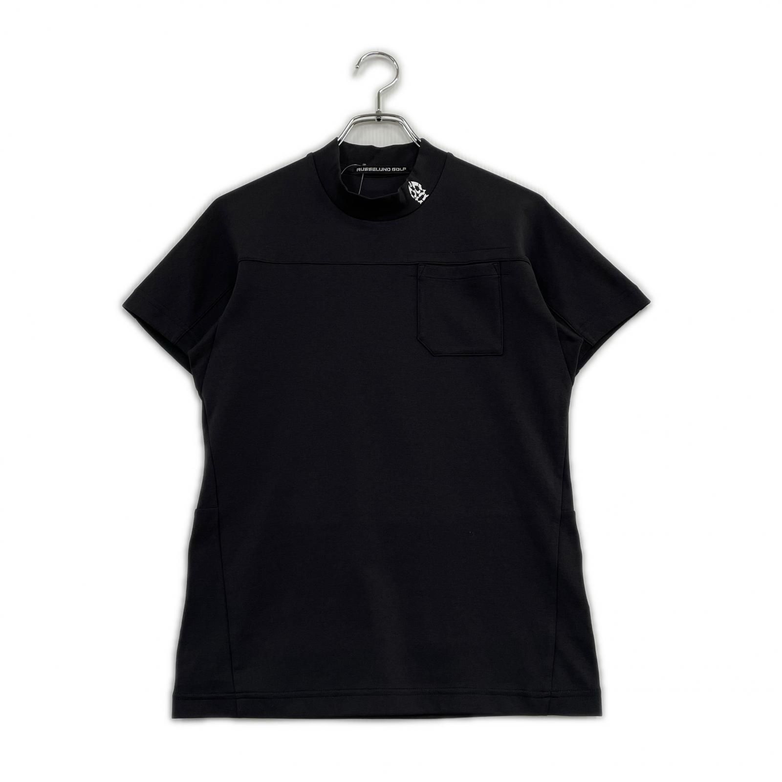 Russelunoラッセルノ モックネック 半袖Tシャツ ルチャ 中古 レディース ラッセルノ RUSSELUNO 半袖シャツ 2(L) 黒 ブラック