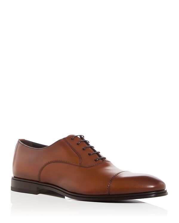 フェラガモ メンズ シューズ オックスフォード キャップ Ferragamo Mens Boston Cap Toe Oxfords Naturale