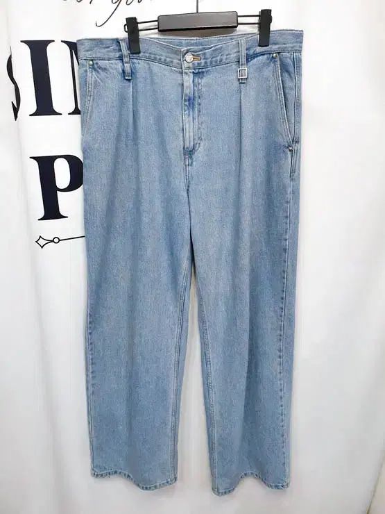 WOOYOUNGMI ウーヨンミ 24SS メンズ ワンタック ワイド デニム パンツ 50