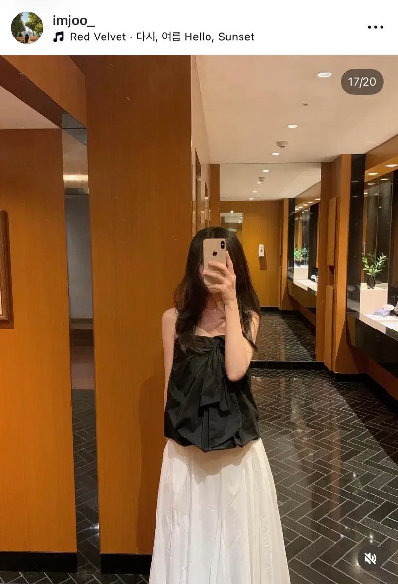 ユン・スルショップ Hys ribbon top size 1 black
