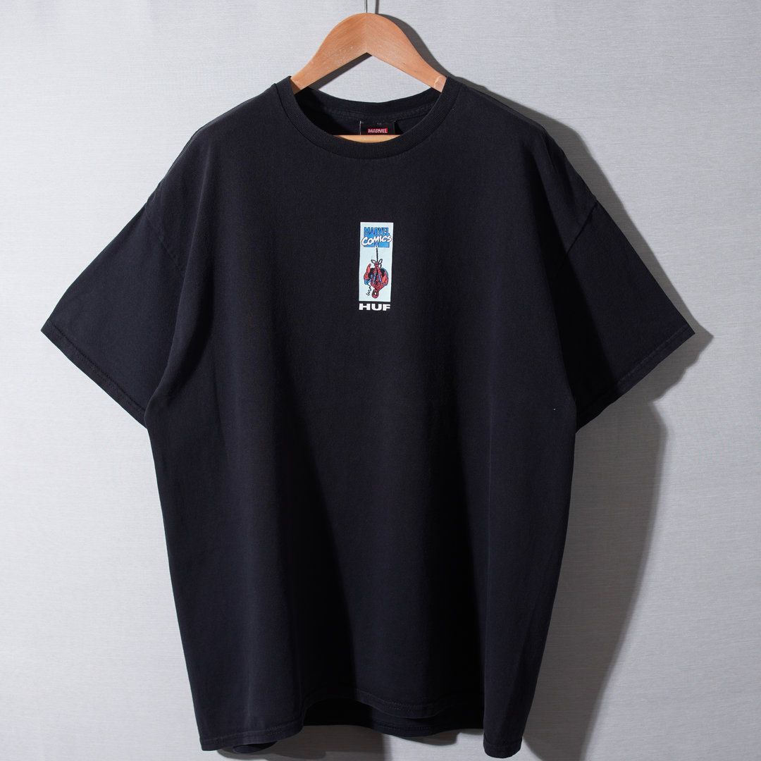 HUF × MARVEL ハフ マーベル スパイダーマン Tシャツ XL ブラック