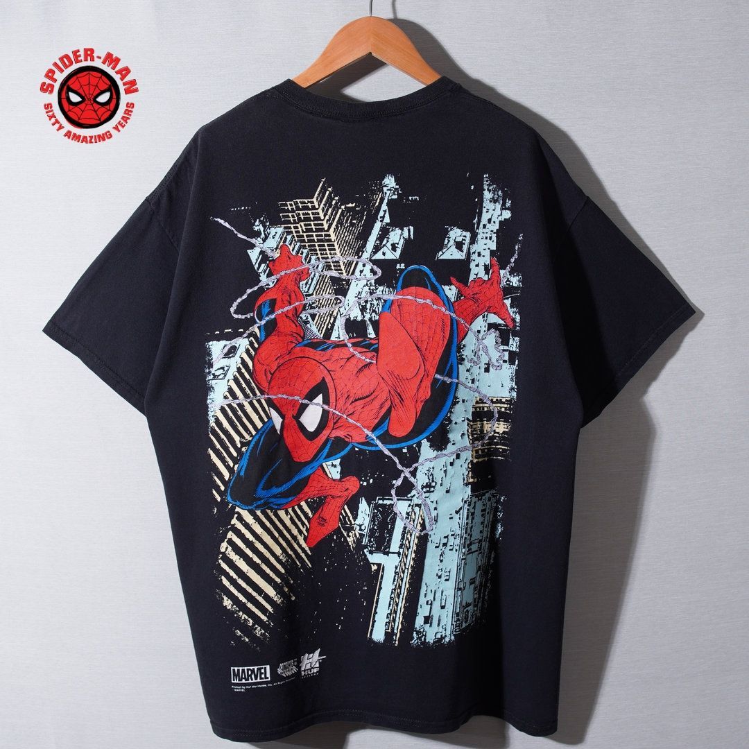 HUF × MARVEL ハフ マーベル スパイダーマン Tシャツ XL ブラック