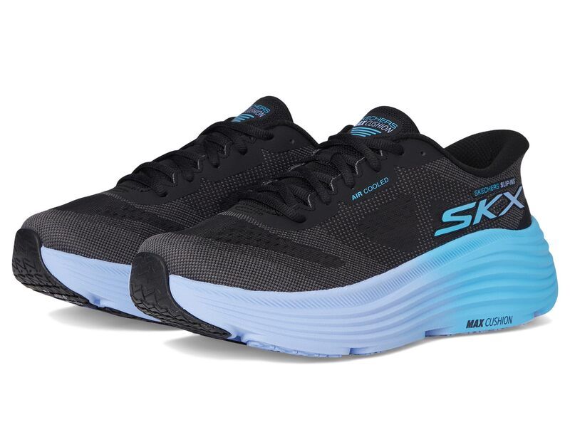 スケッチャーズ レディース シューズ スニーカー SKECHERS Max Cushioning Endeavour Hallandale Hands Free SlipIns BlackBlue ブ