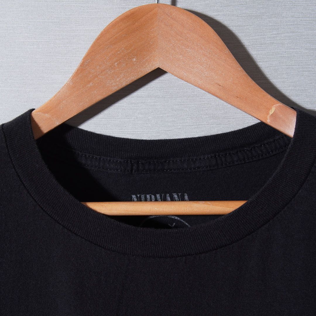 ニルヴァーナ NIRVANA Tシャツ XL ブラック イエロー スマイル バンT