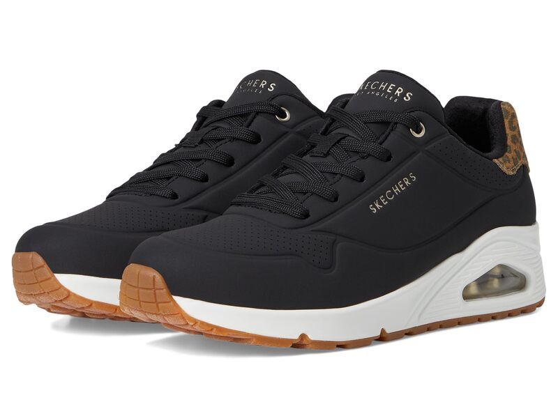 スケッチャーズ レディース シューズ スニーカー SKECHERS Uno Jungle Nite BlackLeopard ブラック