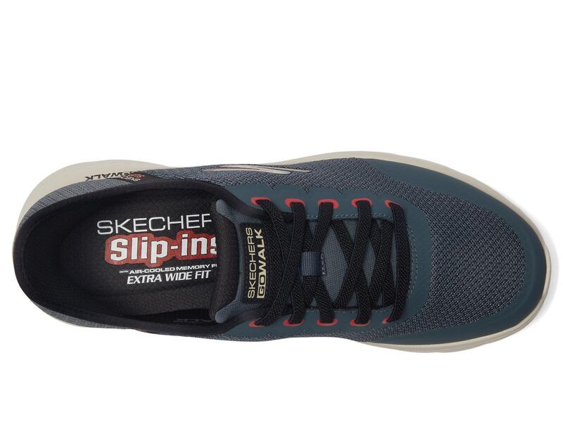 スケッチャーズ メンズ シューズ スニーカー SKECHERS Performance Hands Free Slipins Go Walk Flex Netro Sneaker Slate スレート