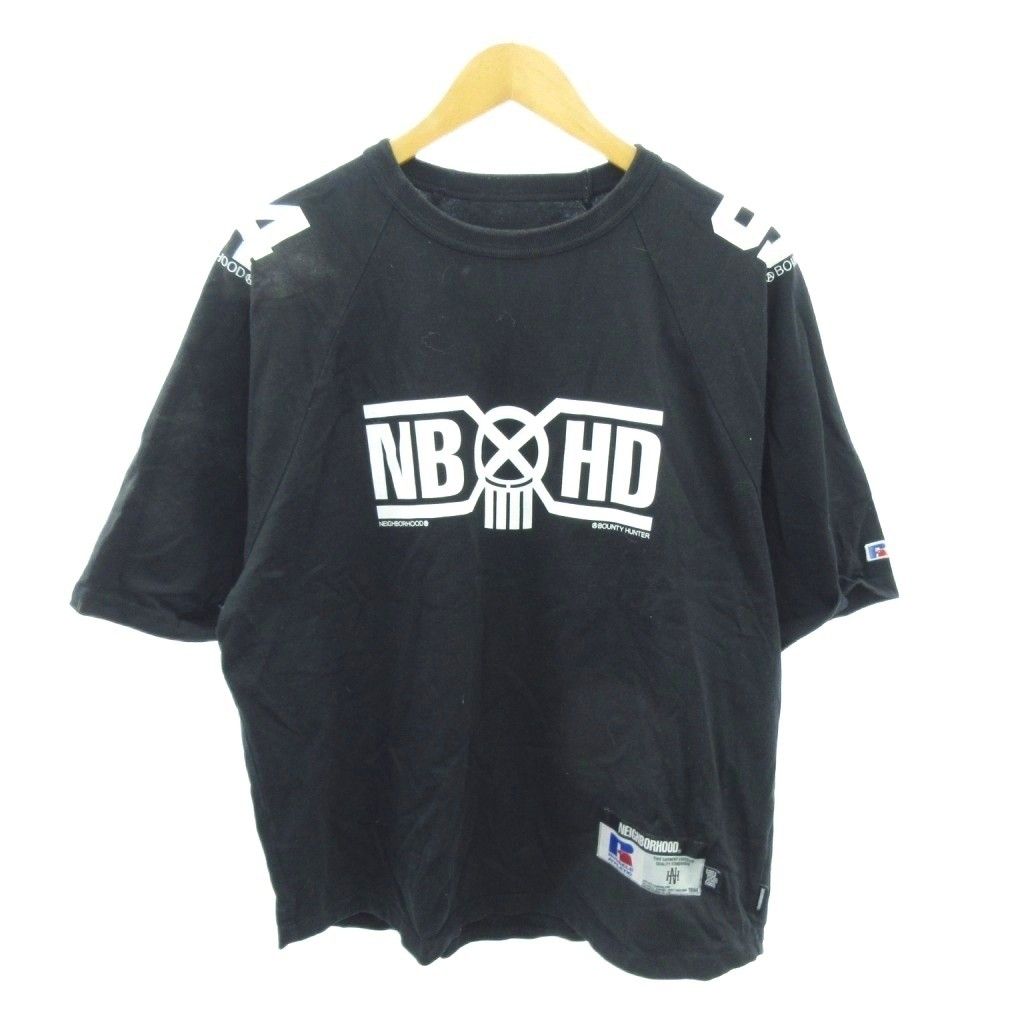 【入手困難3コラボ】ネイバーフッド×バウンティハンター×ラッセル Tシャツ 黒M バウンティーハンター BOUNTY HUNTER × ネイバーフッド NEIGHBORHOOD