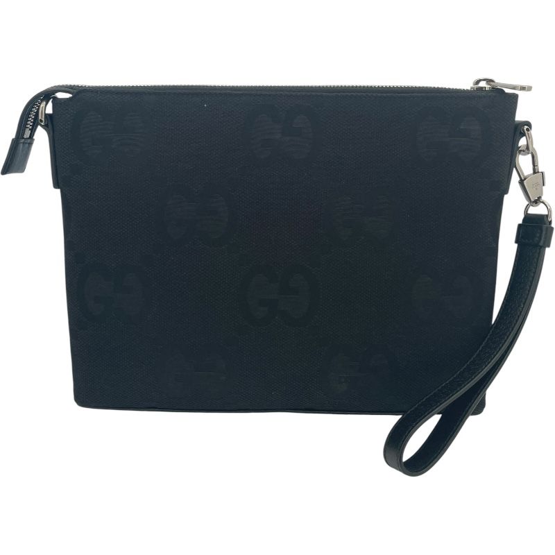 グッチ GUCCI ジャンボGG クラッチバッグ 739668 ブラック ジャンボGG
