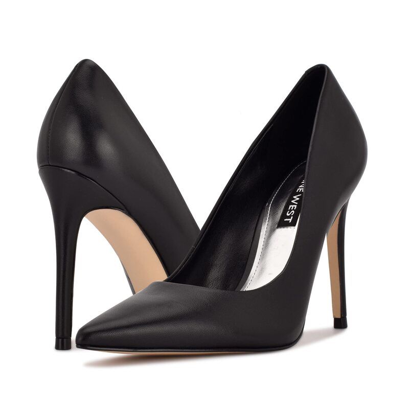 ナインウェスト レディース シューズ ヒール Nine West Fresh Black Leather ブラック