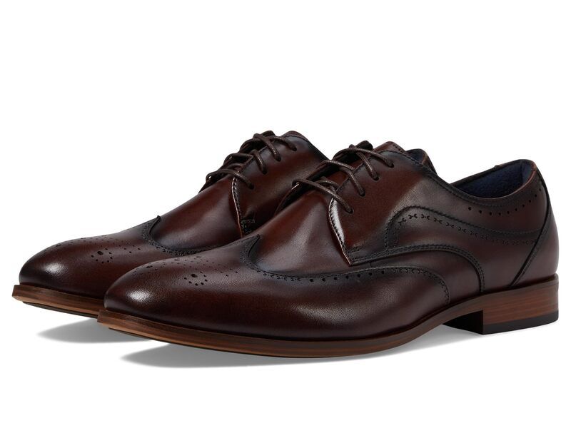 ステイシーアダムス メンズ シューズ オックスフォード レース Stacy Adams Brayden Wing Tip LaceUp Brown ブラウン