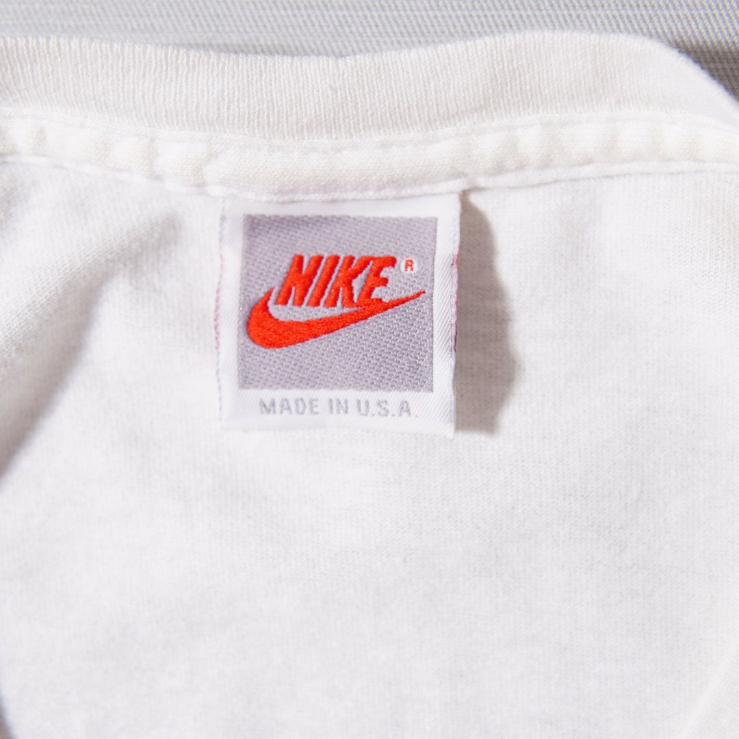 90s USA製 銀タグ ナイキ NIKE Tシャツ XL 相当 ホワイト シングル