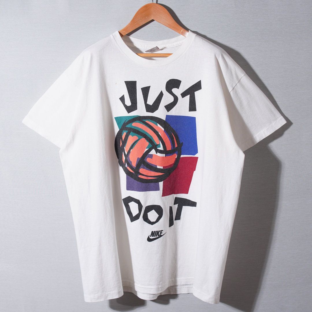 90s USA製 銀タグ ナイキ NIKE Tシャツ XL 相当 ホワイト シングル