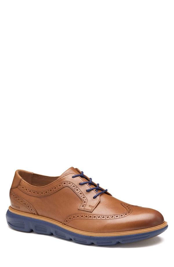 ジョンストンアンドマーフィー メンズ シューズ ウィングチップ ダービー Johnston Murphy Larkin Wingtip Derby Tan Italian Calfskin タン