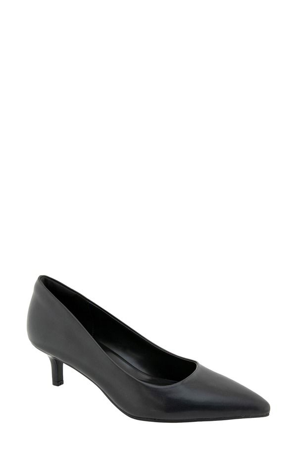 BCB ジェネレーション レディース シューズ ヒール BCBGeneration Daven Pointed Toe Kitten Heel Pump Wide Width Available Bl