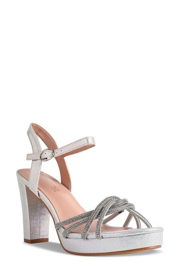 タッチアップ レディース シューズ ヒール プラットフォーム サンダル Touch Ups Tyler Platform Sandal Silver シルバー