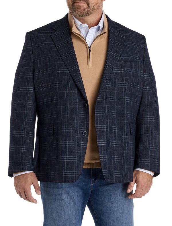 タリア メンズ アウター ジャケット・ブルゾン トール コート Tallia Big Tall Patterned Sport Coat Navy ネイビー