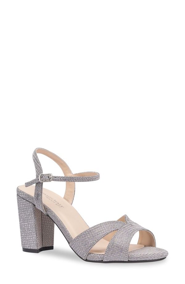 タッチアップ レディース シューズ ヒール サンダル アンクル Touch Ups Riley Ankle Strap Sandal Silver シルバー