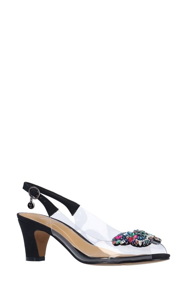 ジェイレニー レディース シューズ ヒール サンダル J Rene Gloriana Slingback Peep Toe Sandal Bright Multi マルチカラー