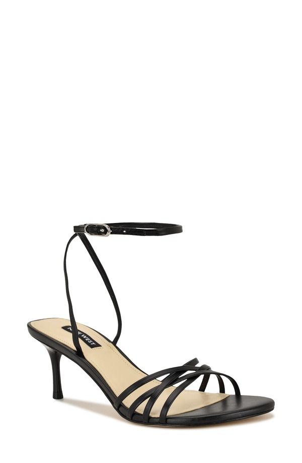ナインウェスト レディース シューズ ヒール サンダル アンクル Nine West Gazey Ankle Strap Sandal Black ブラック