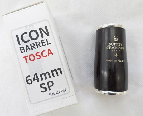ビュッフェ・クランポン）ICON　Tosca　Bb／A管バレル　64mm(標準）　銀メッキ仕上げ＜超人気アイテム！！＞