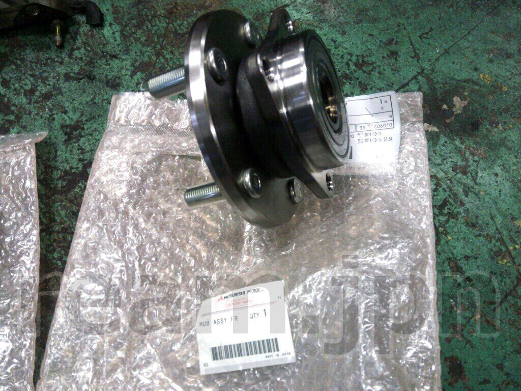 新品 三菱純正 ランエボ 5 6 CP9A フロント ホイールハブ ハブベアリング ランサーエボリューション アクスル ハブボルト Lancer Evo JDM