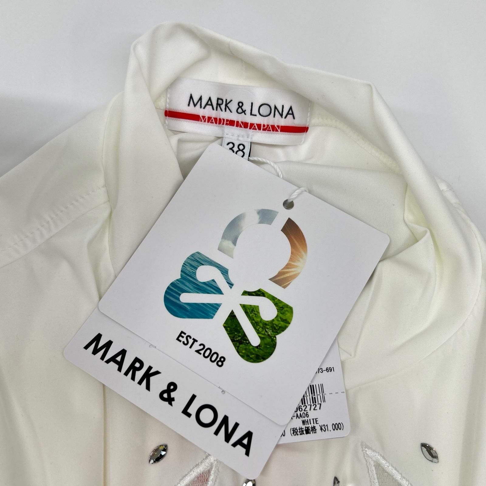 MARK&LONA マークアンドロナ ホワイト モックネック カットソー 38