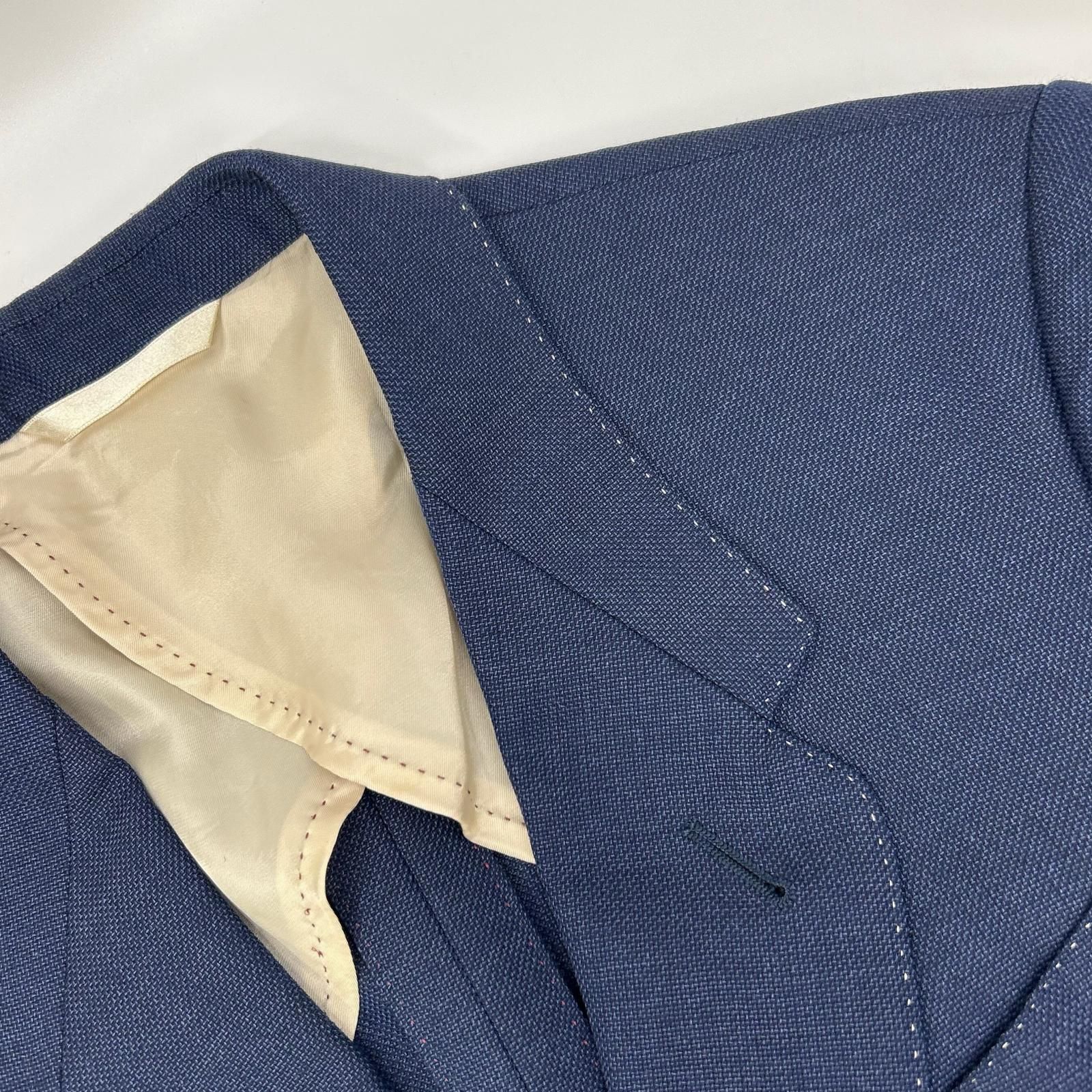 PaulSmith ポールスミス ネイビー シルクブレンド ウール 2B