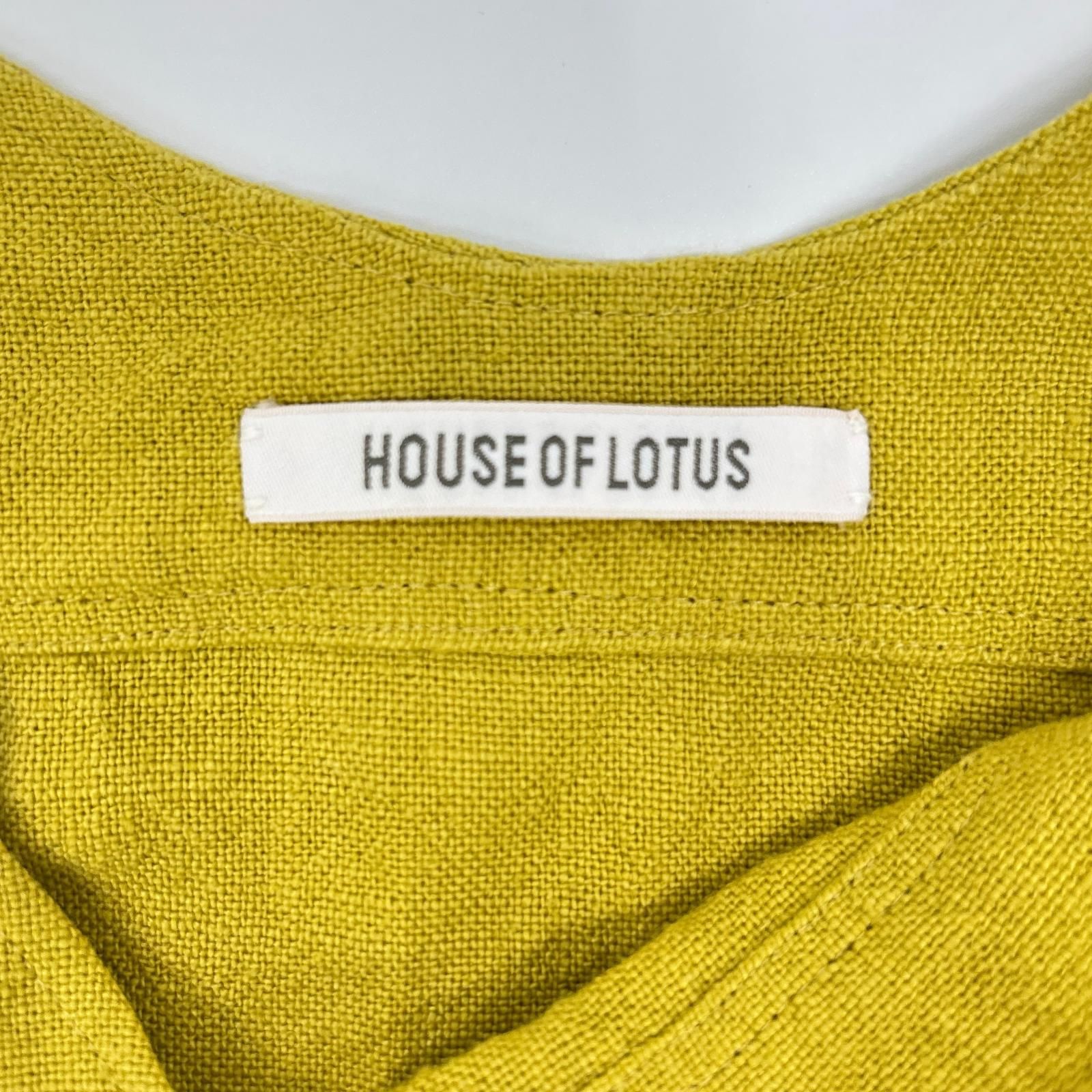 HOUSE OF LOTUS ハウスオブロータス イエロー リネン ノースリーブ