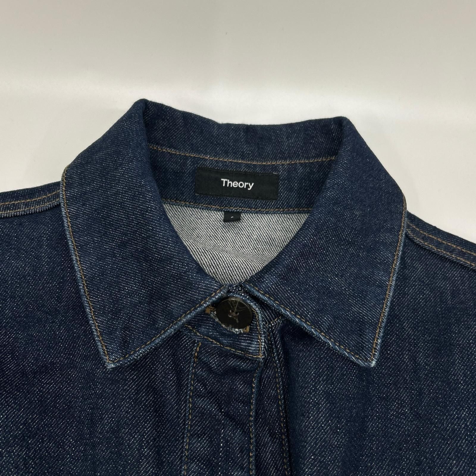 Theory セオリー インディゴ Classic ST デニム トラッカージャケット 