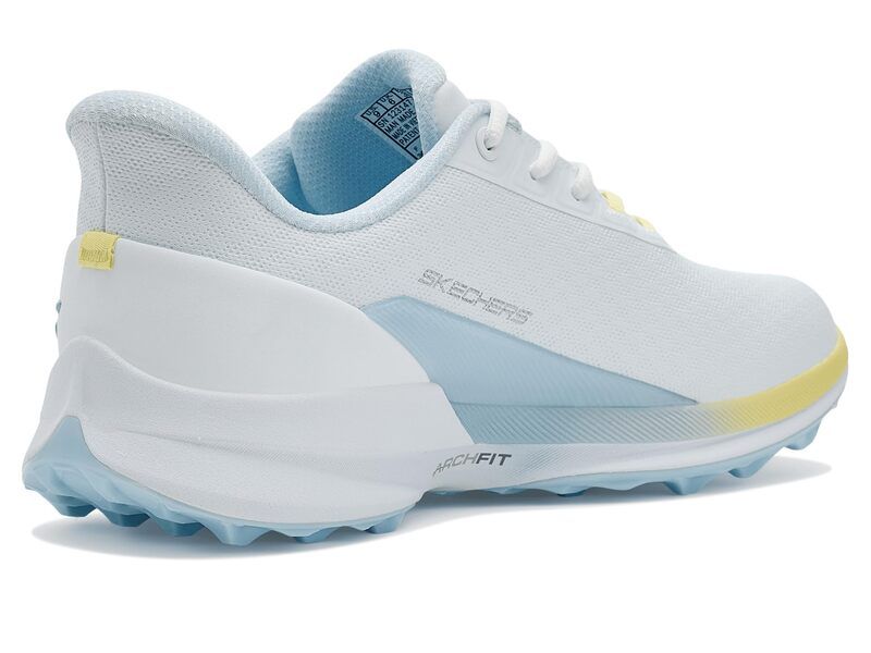 スケッチャーズ レディース シューズ スニーカー Skechers GOLF Pure Arch Fit SlipIn WhiteYellowBl ホワイト