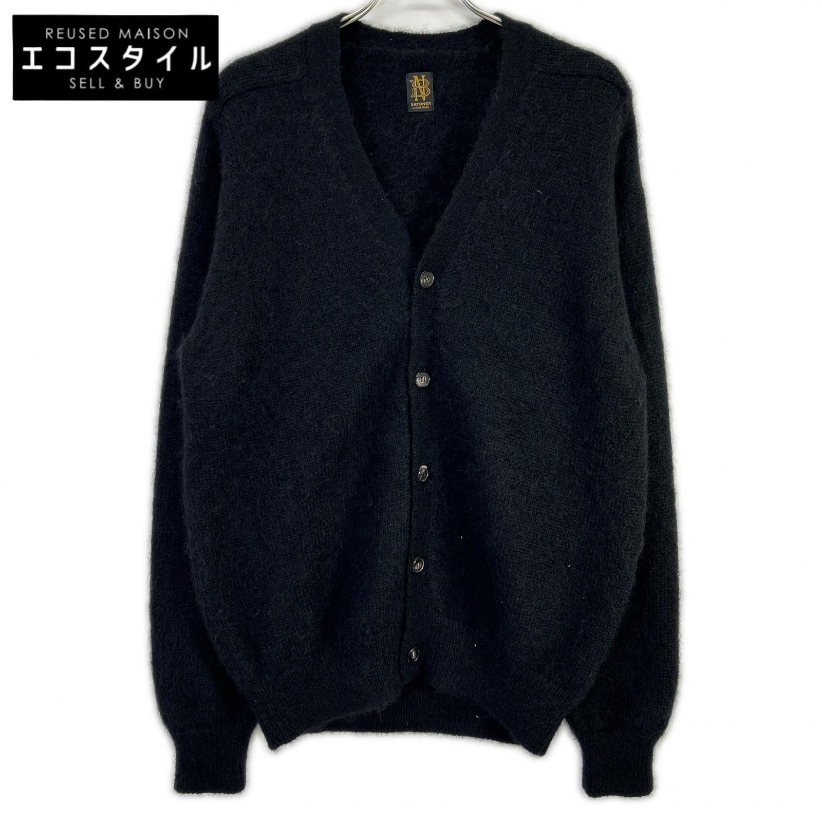 BATONER バトナー BN-22FW-065 ブラック モヘヤ100 PURE MOHAIR
