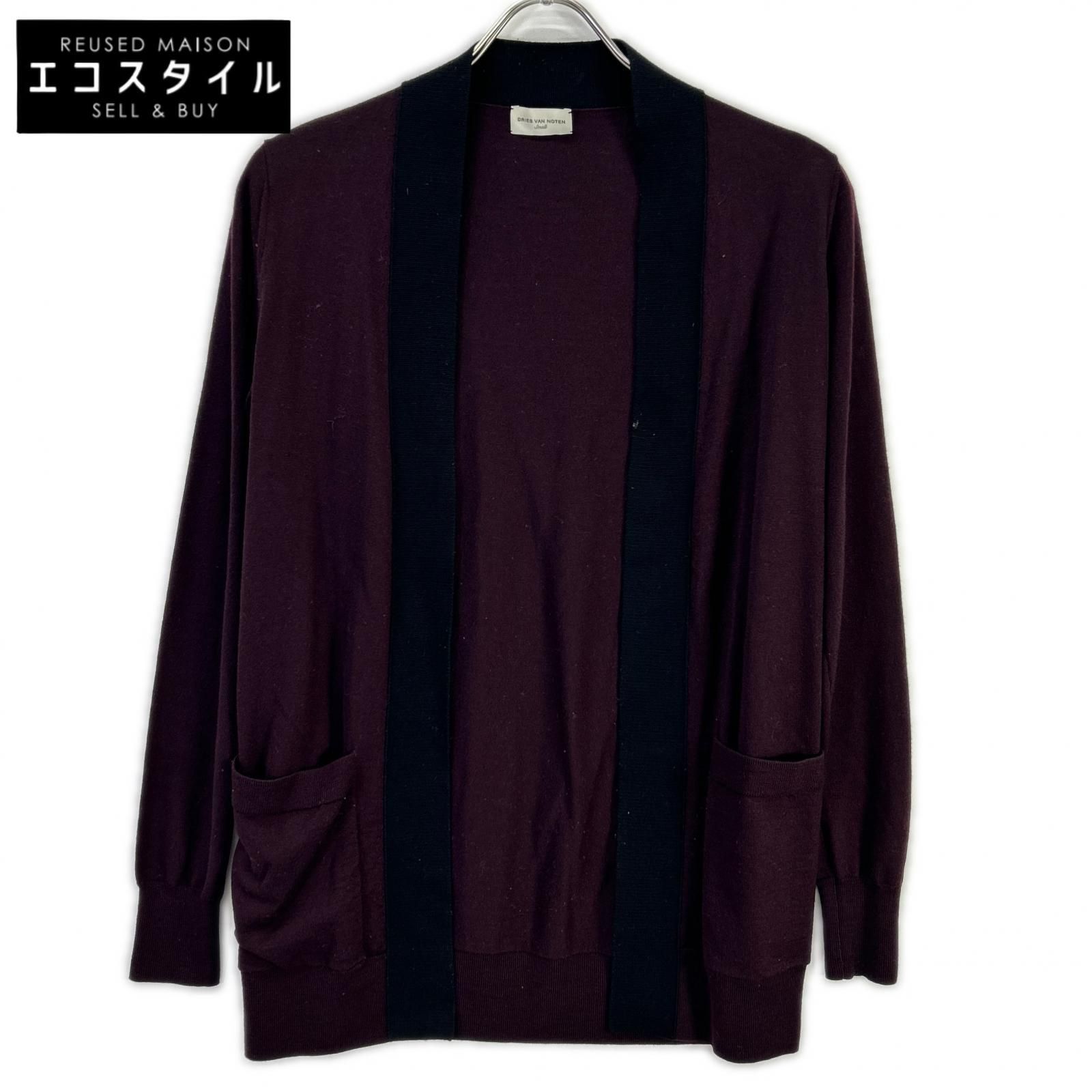 DRIES VAN NOTEN ドリスヴァンノッテン ボルドー×ブラック バイカラー
