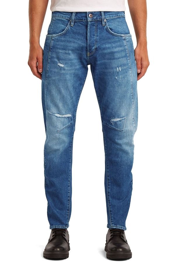 ジースター メンズ ボトムス デニムパンツ スリムフィット ジーンズ GSTAR Contour 3D Ripped Slim Fit Jeans Vintage Sakarya Rest