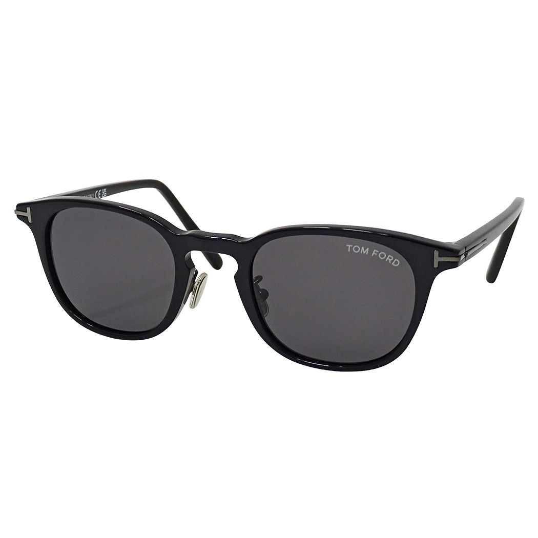 トムフォード TOM FORD サングラス レディース メンズ ブランド ブラック TF876-D-N サイズ48□22 145 黒 おしゃれ 【中古】