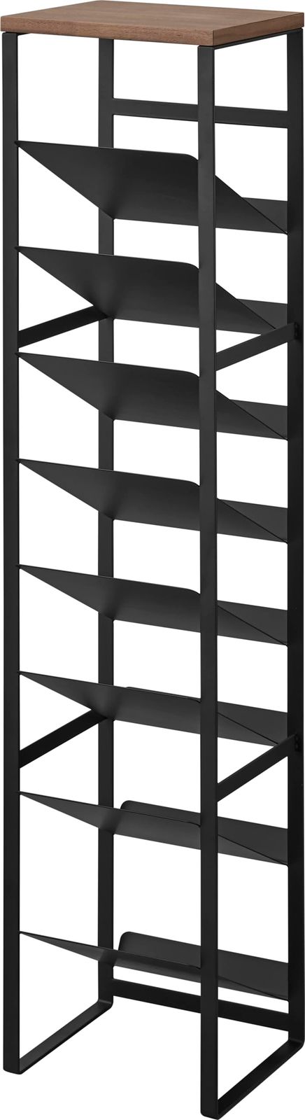 山崎実業(Yamazaki) 【完成品】 天板付き ボトルストッカー 8段 ブラック W20×D19.3×H88.5cm タワー tower 縦型 隙間収納 大容量 1492ｍａ